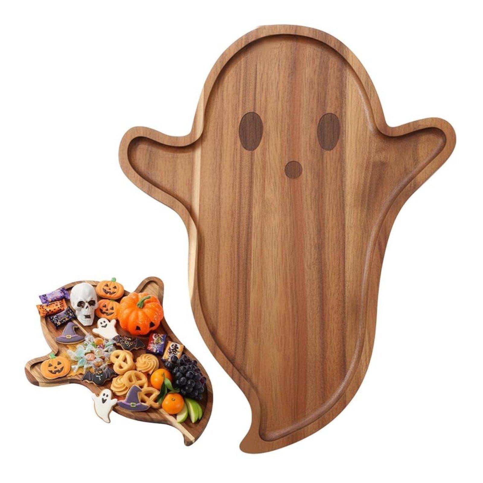 Food Prep Snacks - Serviertablett, Käsebrett, Holzdekoration, Halloween-Dekoration, Essensplatte für