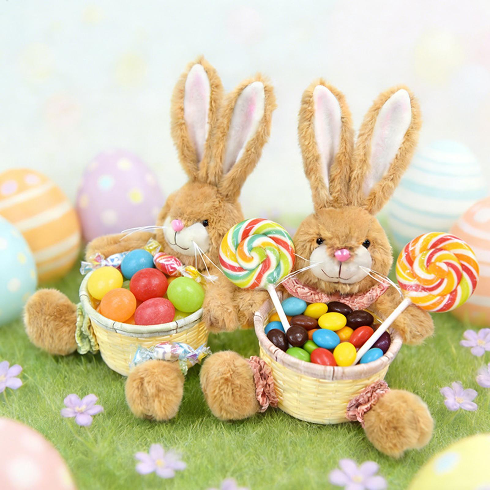 Food Snacks For Kids Party - Oster-Hasenkorb Süßigkeiten-Aufbewahrungskorb Niedlicher Hasen-Aufbewahrungshalter für Kinder