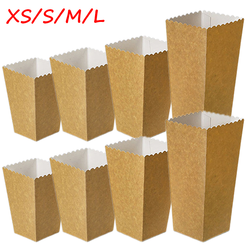 Food Snacks For Kids Party - 24 teile/los Kraft Papier Popcorn Boxen