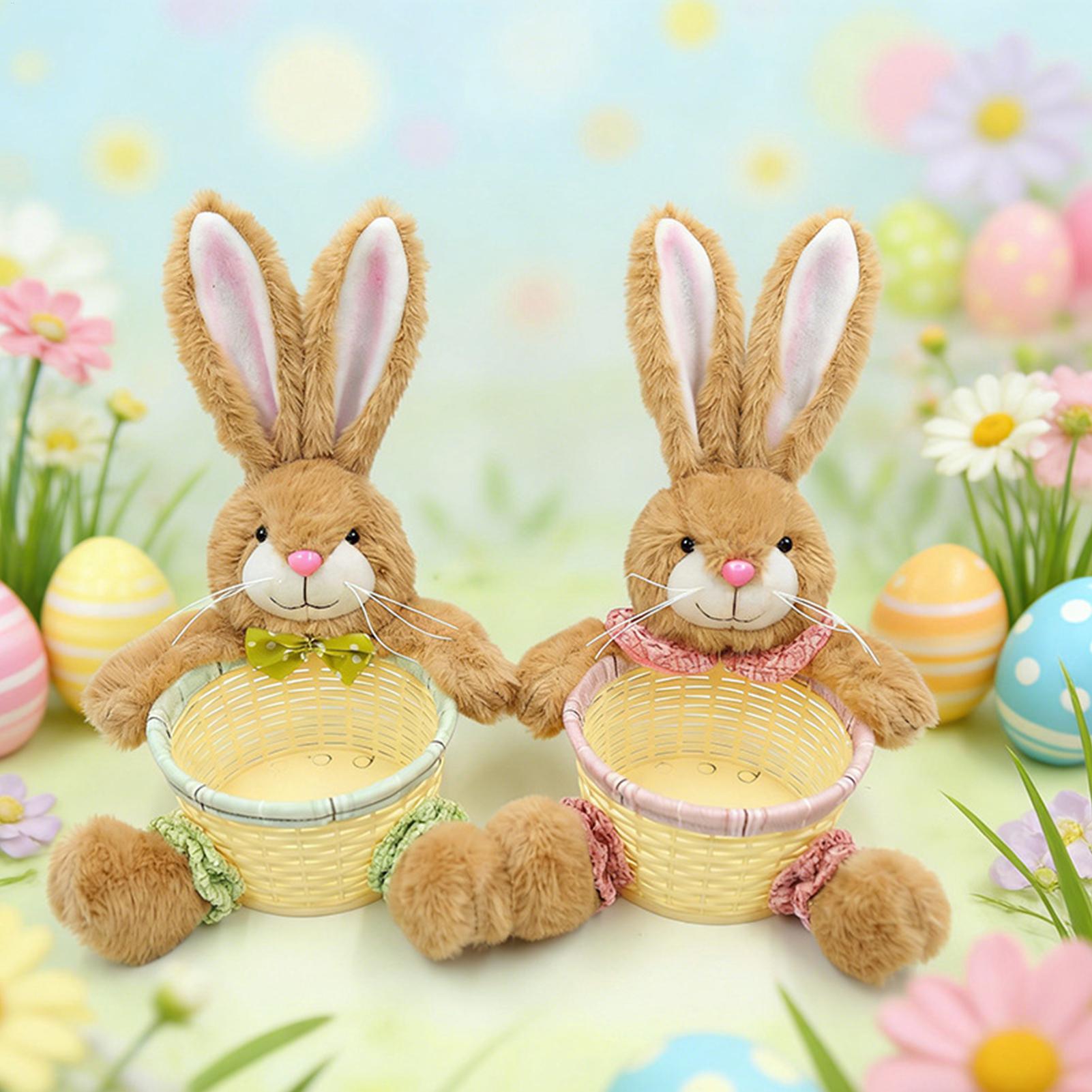 Food Snacks For Kids Party - Osterkorb in Niedlicher Hasenform, Eierbehälter, Süßigkeiten-Aufbewahrungskorb