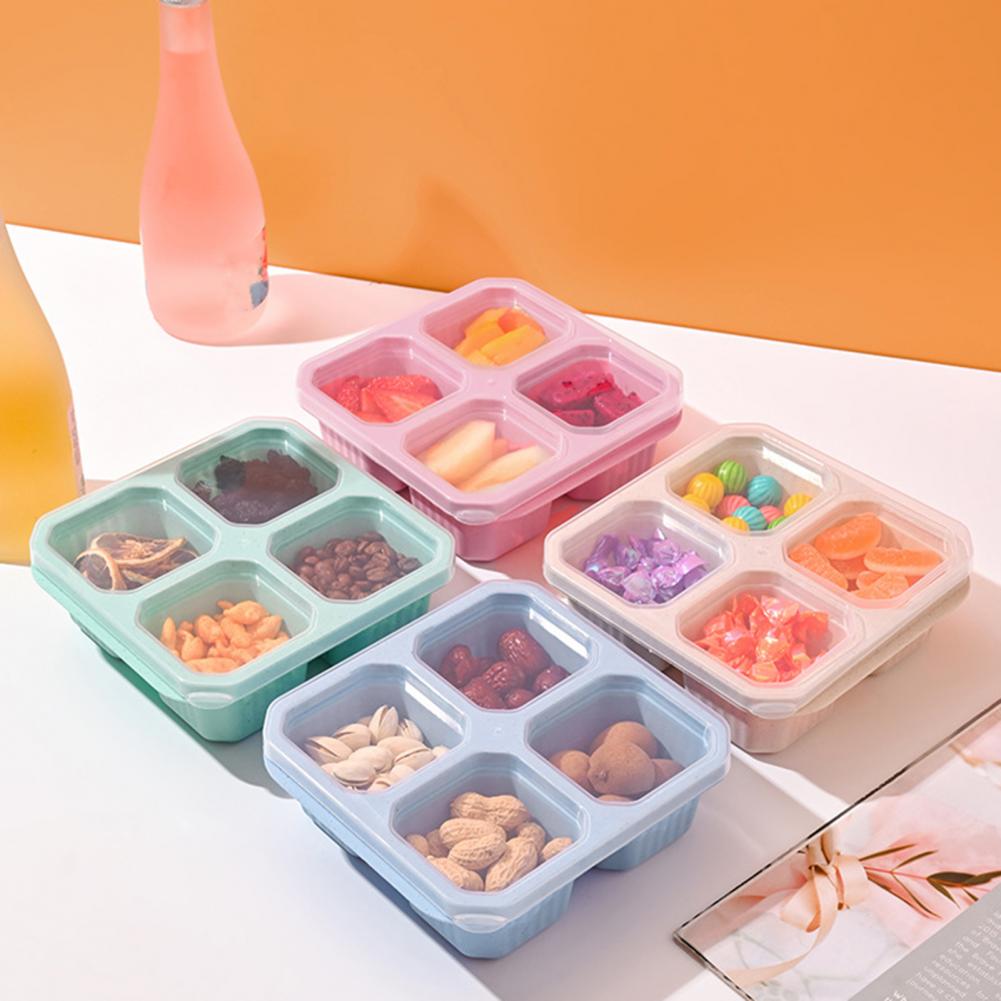 Snackbehälter-Set mit 4 Fächer – Food Prep Snacks Bewertung und Preis