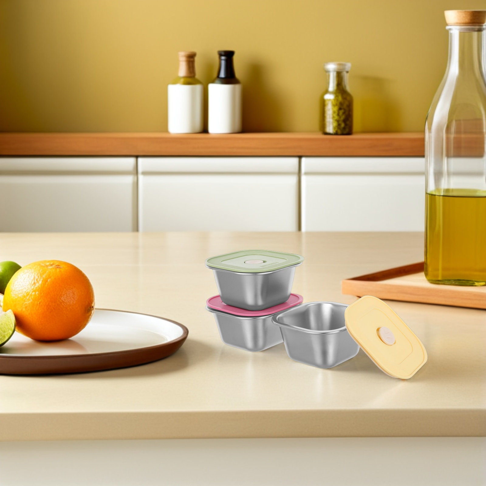 3 Stück Edelstahl-Snackbehälte – Food Prep Snacks Bewertung und Preis